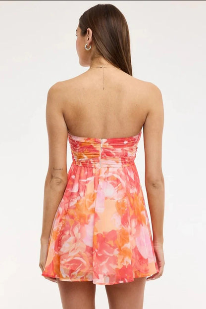 Chicira Mixed Bloom Mini Dress