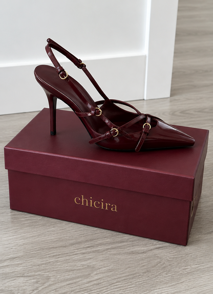 Midnight Luxe Slingback Heels
