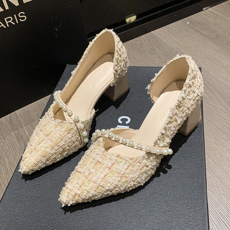 Luxe Pearl Pointed Heels