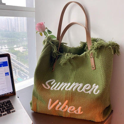 Summer Vibes Beach Tote