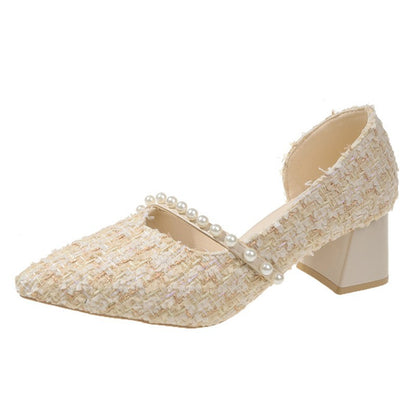 Luxe Pearl Pointed Heels