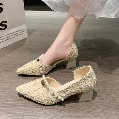 Luxe Pearl Pointed Heels