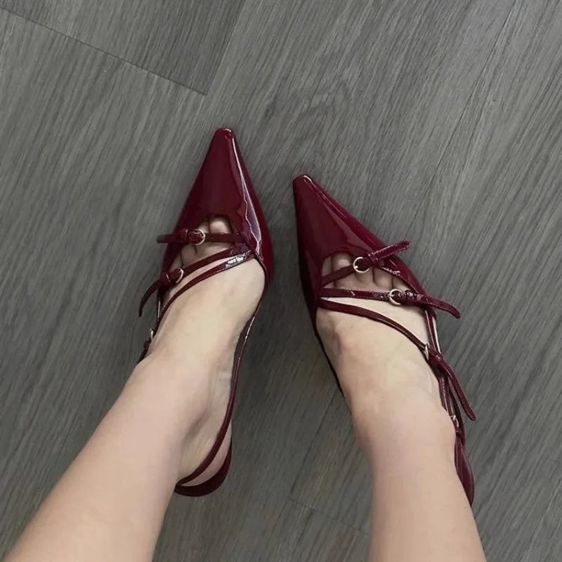 Midnight Luxe Slingback Heels
